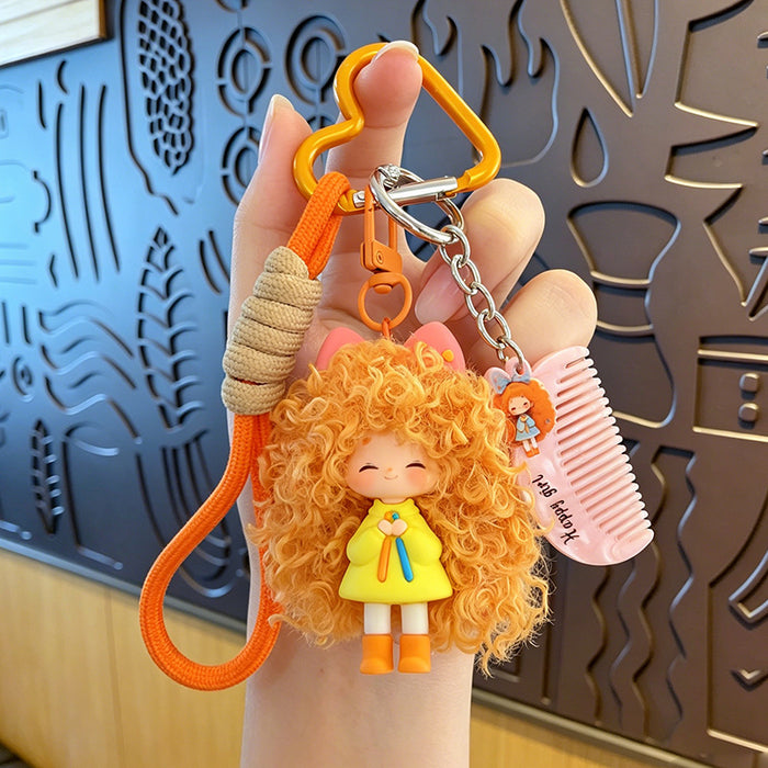 Wholesale Trendy Cartoon Girl Keychain With Soft Glue Nafu Doll Design For Bag Car Or Office Decor
