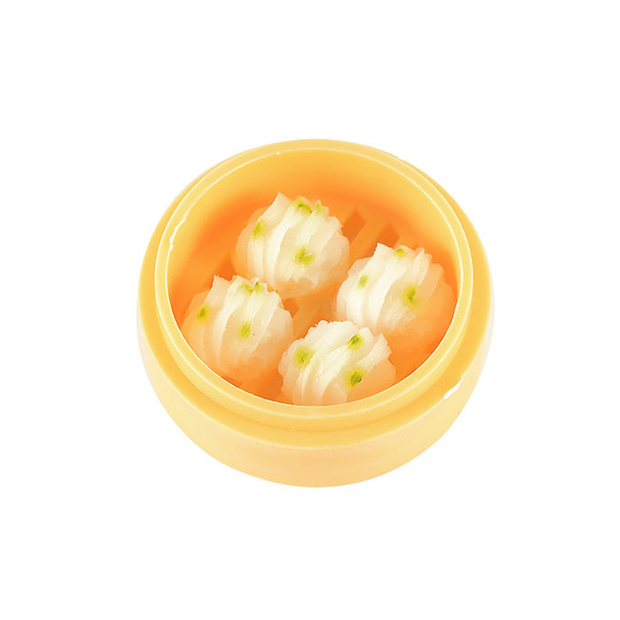 Wholesale Stylish Dim Sum Steamer Basket Keychain PVC Food Charm Car Key Accessory Gift MOQ≥3