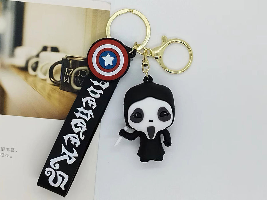 Wholesale New Creative Cartoon  Clown Keychain Pendant Bag Car Keychain Accessories Gift