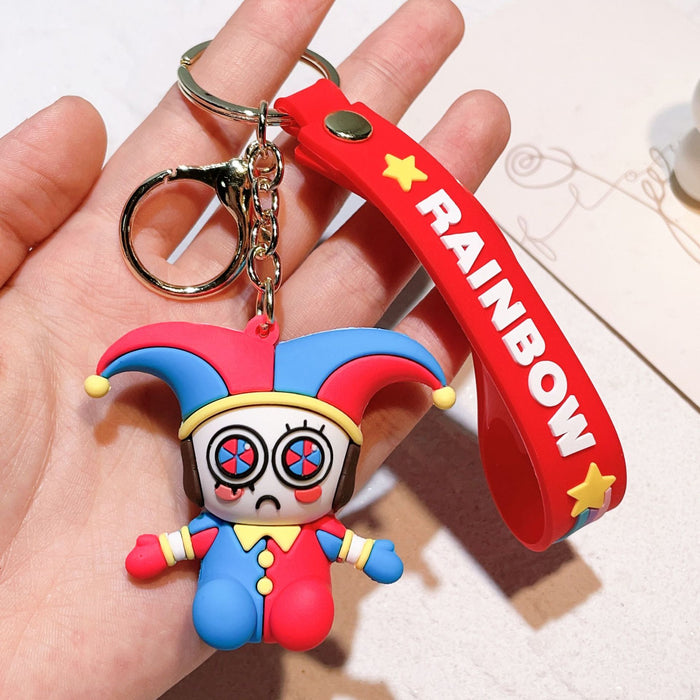 Wholesale Silicone Cartoon Doll Keychain JDC-KC-QiChao066