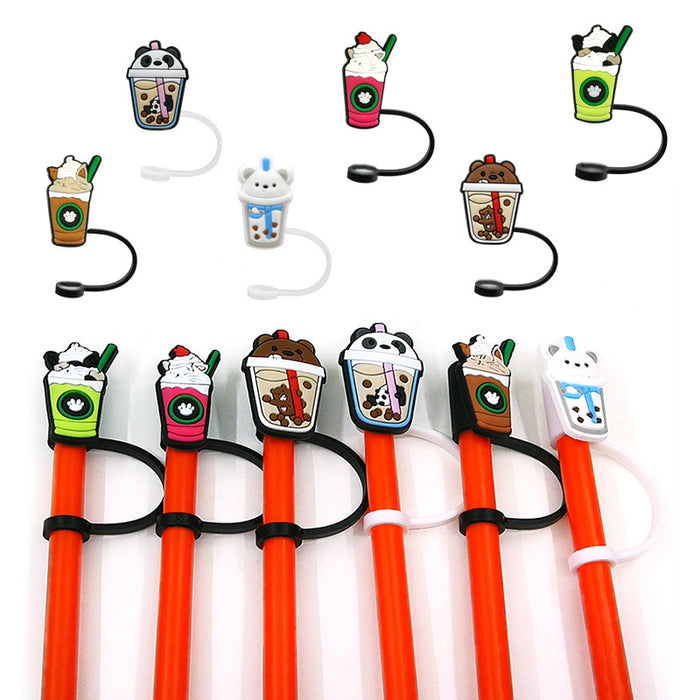 Wholesale 10PCS Beverage Series Silicone Straw Set JDC-SCR-KuaJ003