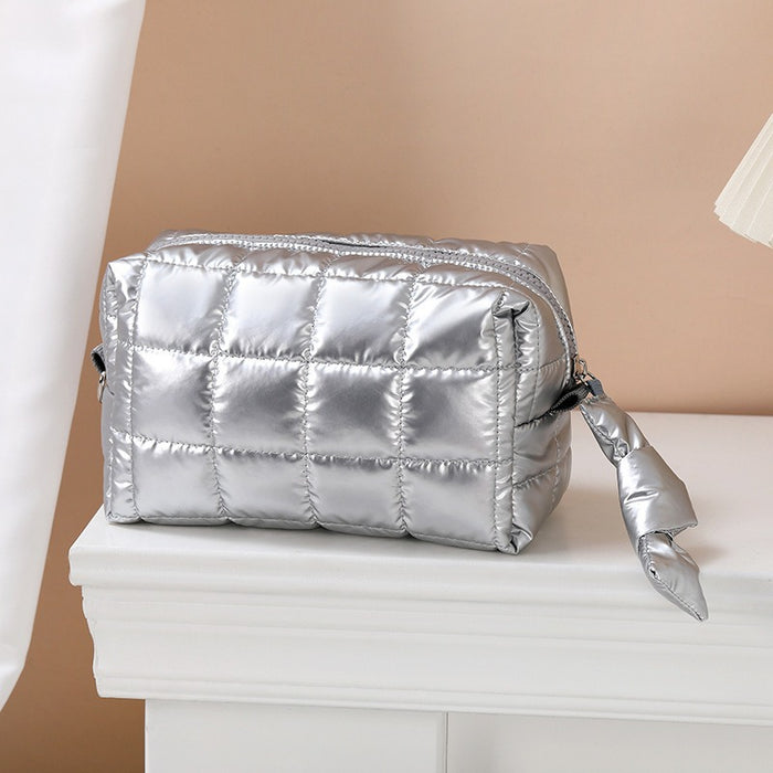 Wholesale Chic Polyester Cosmetic Bag Large Capacity Handbag Style Lightweight Travel Makeup Organizer