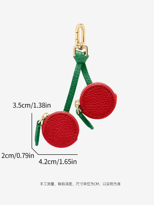 Wholesale Cherry Fruit Keychain Mini Cute Coin Purse Bag