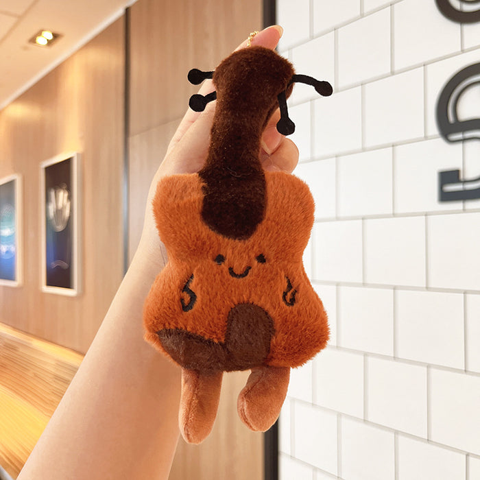 Wholesale Violin Plush Pendant  Birthday Gift Keychain
