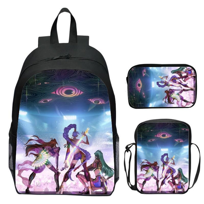 Wholesale K-Pop Three-Piece Suit Primary and Secondary School Student School Bag Customized Backpack