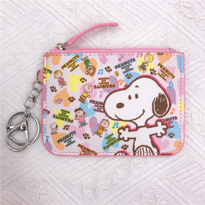Wholesale Student Cartoon Leather Wallet with Keychain