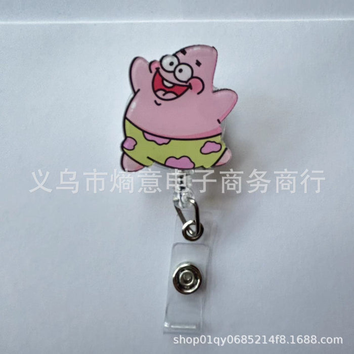 Wholesale Cute Cartoon Retractable Buckle Work ID Badge Reels
