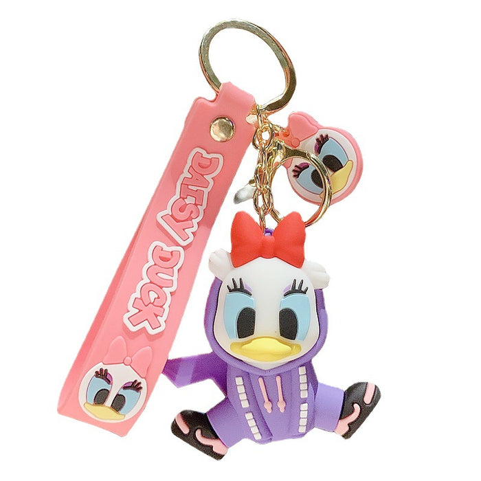 Wholesale Sweatshirt Bear Cartoon Doll PVC Keychain JDC-KC-RunX003