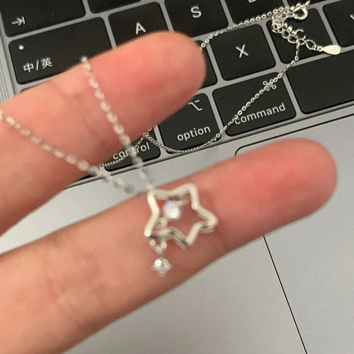 Wholesale  Star Necklace Women's  Student Accessories Clavicle Chain Simple Best Friend