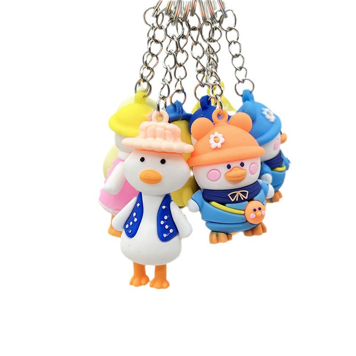 Wholesale Cartoon  Keychain Pendant  Keychain Backpack Duck Keychain Pendant