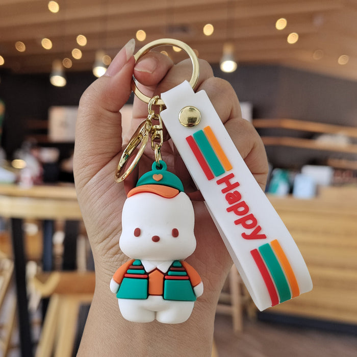 Wholesale Cartoon Doll Silicone Keychain (S) JDC-KC-ZhuoRan006