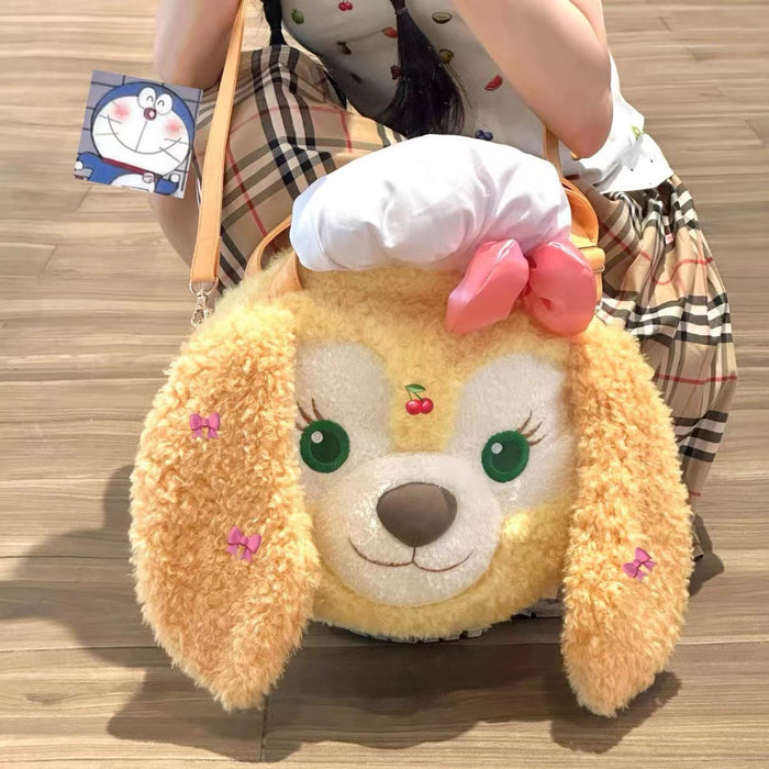 Wholesale Soft Cute Cartoon Plush Cute Backpack Large Portable Crossbody Bag Women's Grasp Gift