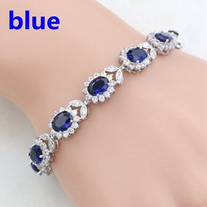Wholesale Simple zircon-set bracelets in various colors