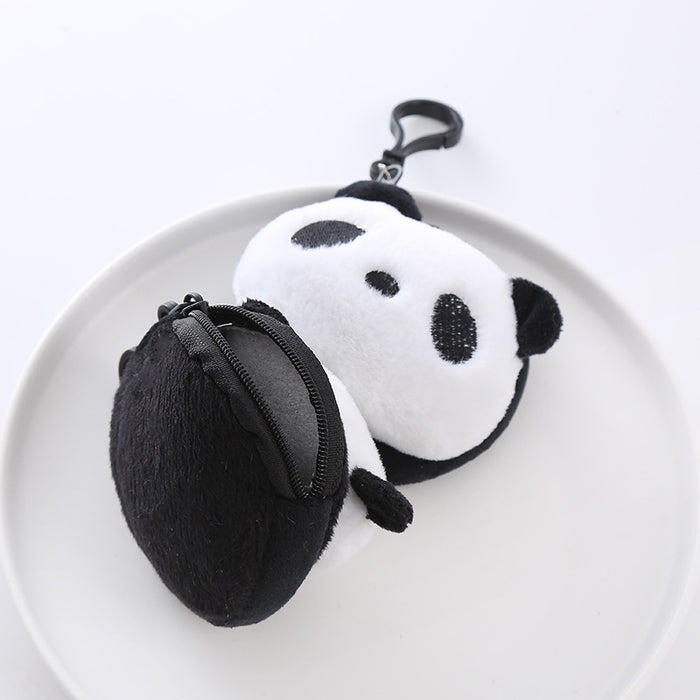 Wholesale Plush Cute Panda Coin Purse Creative Cartoon Coin Bag Keychain Bag Pendant Holiday Gift JDC-WT-XG007