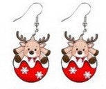 Wholesale Acrylic Christmas Cartoon Christmas Tree Earrings JDC-ES-Qiany008