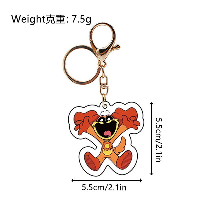 Wholesale Cartoon Smiling Animal Acrylic Keychains JDC-KC-HaoAn006