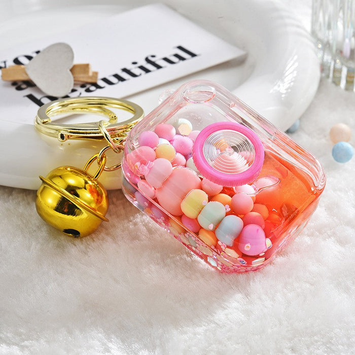 Wholesale Cute Beaded Sand Bottle Keychain