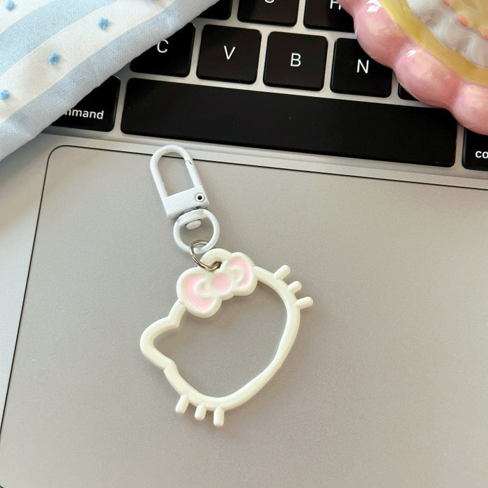Wholesale Hollow-out Resin Cartoon Head Keychain