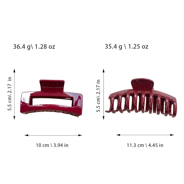 Wholesale Square Silicone Hair Clip Large Keel Design for Thick Hair Boutique Resale