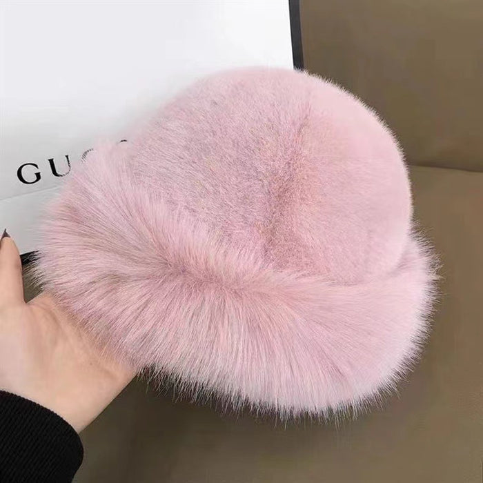 Wholesale autumn and winter thickened wool plush imitation mink warm ear protection all-match fashion windproof