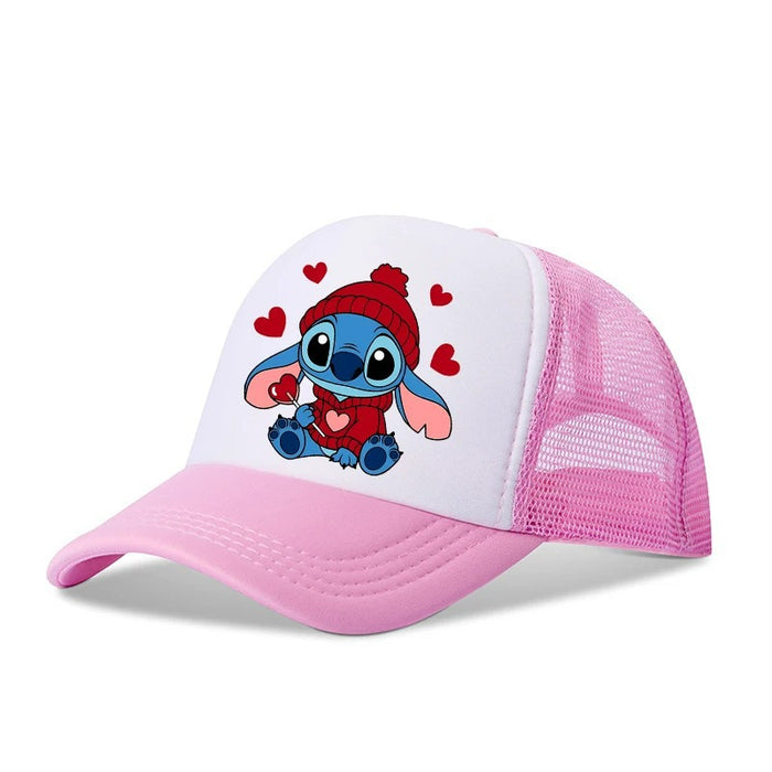 Wholesale Cartoon print baseball cap net breathable dome cap hip hop sports cap