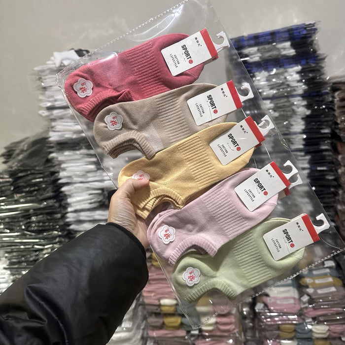 Wholesale Socks for women in spring and summer, short tube sports socks, short cotton socks, cute short socks for women in spring and summer