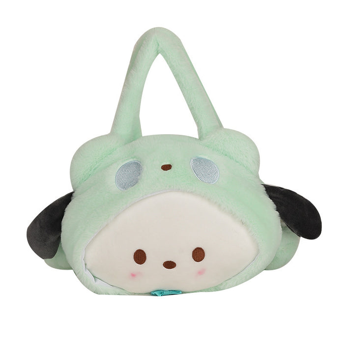 Wholesale cartoon doll bag dog plush bag frog star girl toy bag