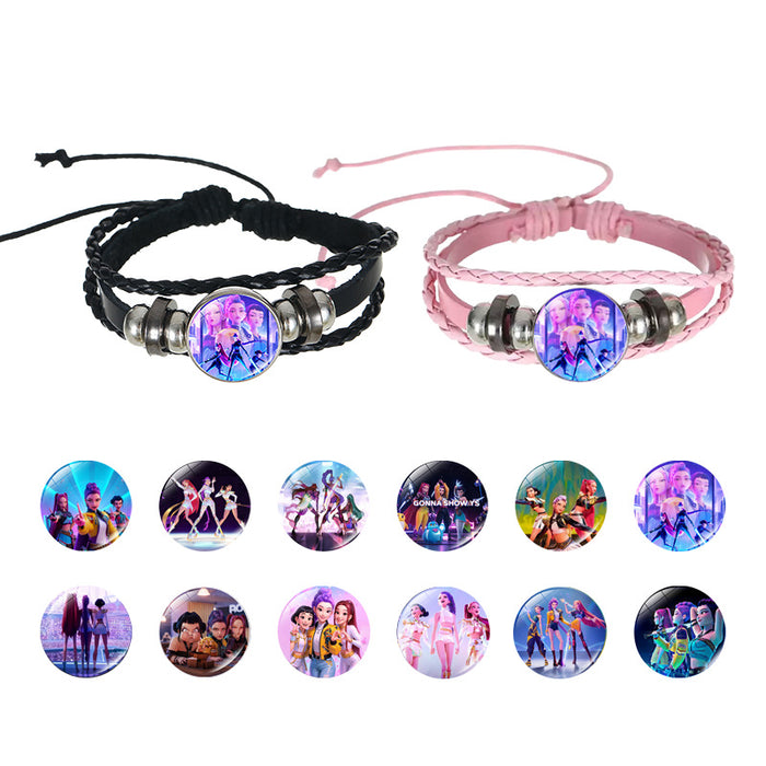 Wholesale K-POP Multi-layered Woven Beaded Bracelet