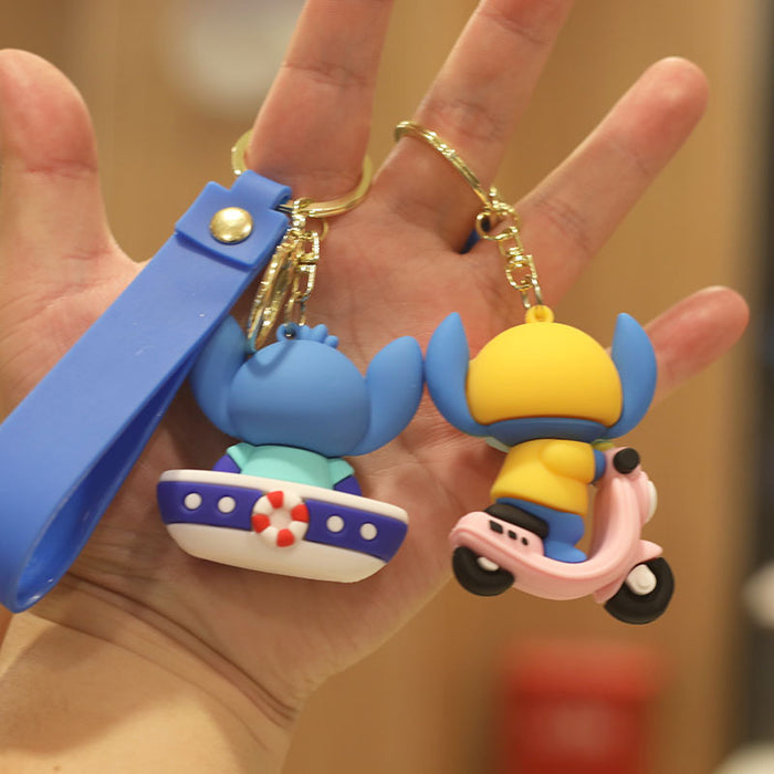 Wholesale Cartoon Doll Silicone Keychain JDC-KC-NiuTe003