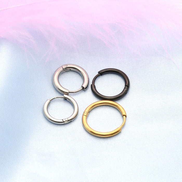 Wholesale Men's Stainless Steel Ear Rings JDC-ES-ShuangN004