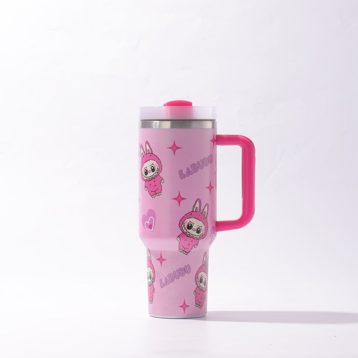 Wholesale 40oz Stainless Steel Tumbler with Handle and Straw Chic Drinkware MOQ≥2