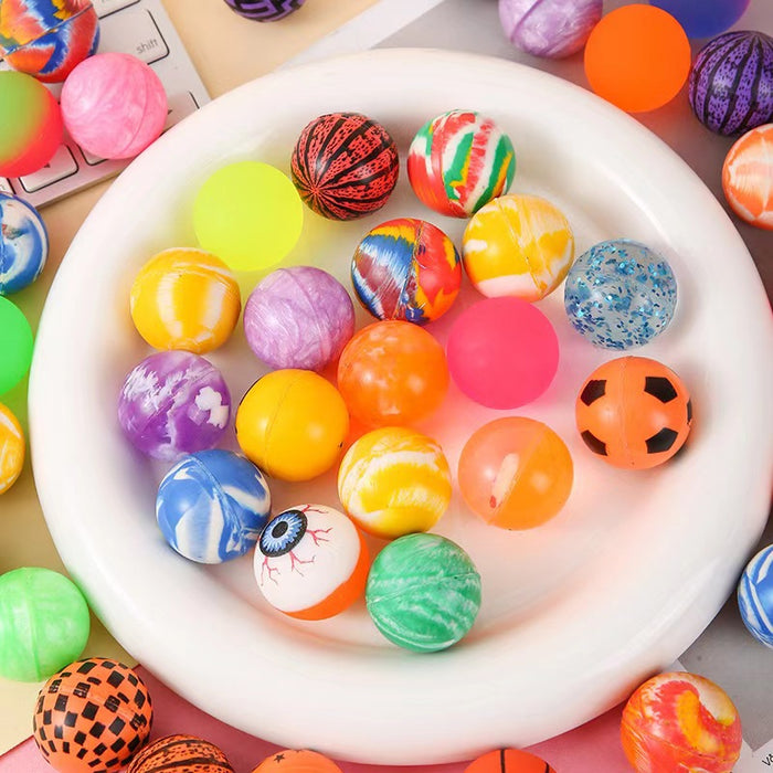 Wholesale 10pcs/ set 32mm bouncy ball,  colorful rubber bouncy ball toy