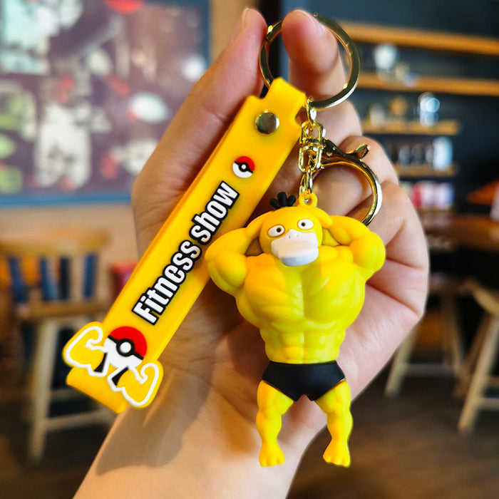 Wholesale Silicone Cartoon Doll Keychain JDC-KC-Tingm144