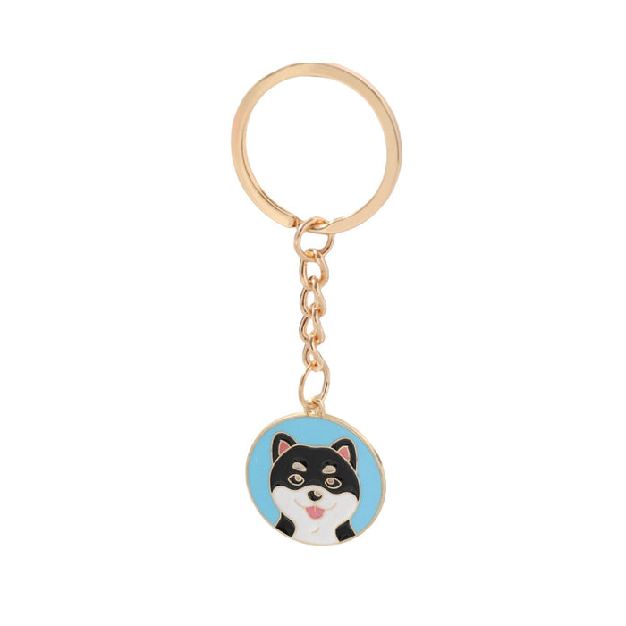 Wholesale Puppy Tag Zinc Alloy Keychain JDC-KC-ZhanLun022