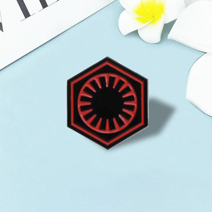 Wholesale Trendy Zinc Alloy Enamel Pin Brooch Cartoon Geometric Badge for Clothing Backpack Decoration MOQ≥2
