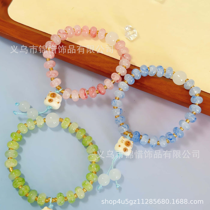 Wholesale New Ink Abacus Bead Bracelet, Tassel, Fortune Cat Bracelet