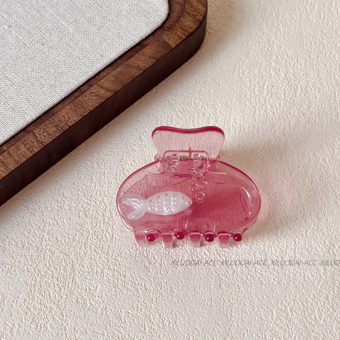 Wholesale Grasp clip, niche design, half zip hair clip, temperament, hair grabbing, shark clip at the back of the head