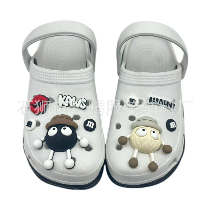 Wholesale 100pcs Charcoal Ball Clogs Shoe Charms Shoe Buckle Accessories Decoration