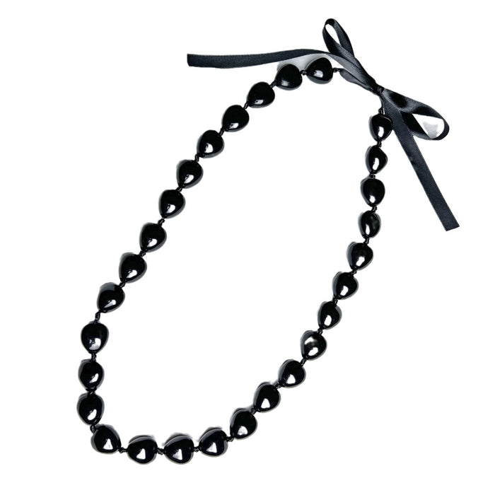 Wholesale Acrylic Imitation Nut Ribbon Knot Graduation Season Ribbon Wreath Necklace