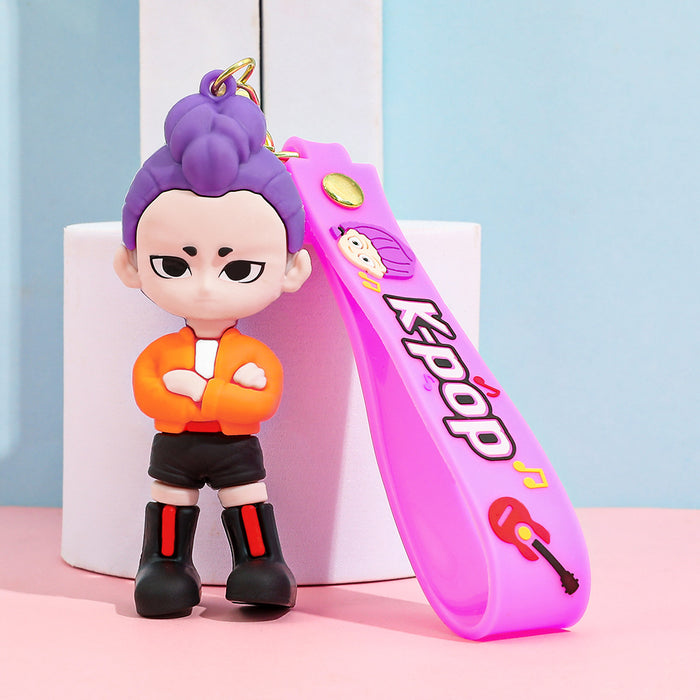 Wholesale KPOP Cartoon Anime Keychain Charm
