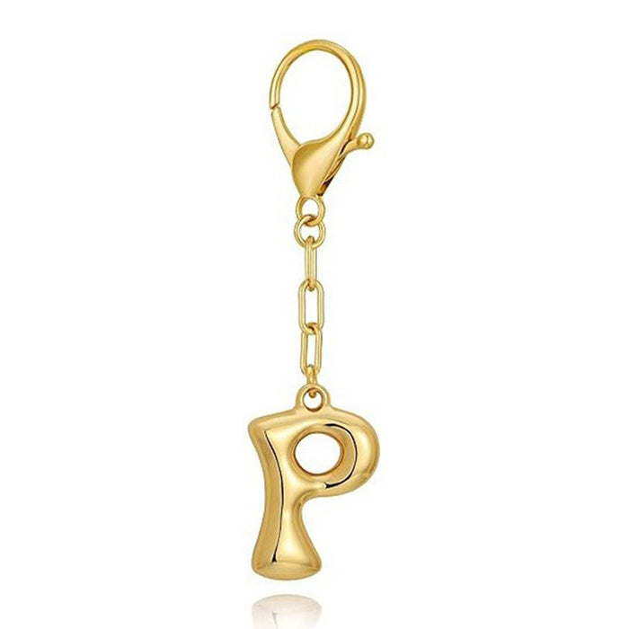 Wholesale 26 Bubble Letter Metal English Letter Keychain