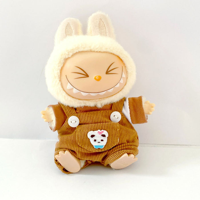 Wholesale Pendant Sitting Party Blind Box Baby Clothes Cartoon Panda Bear Overalls Set Clothes