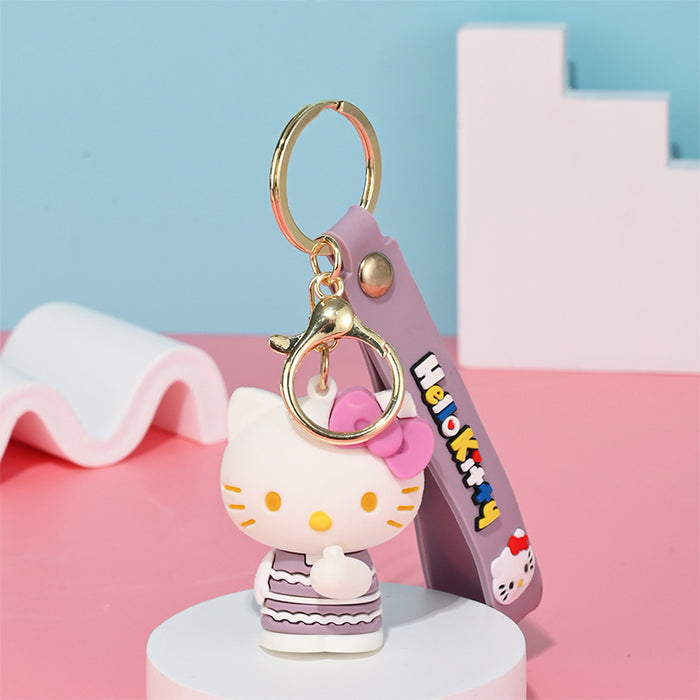 Wholesale cartoon doll silicone keychain JDC-KC-HongSheng012