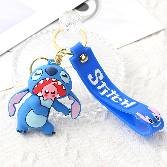 Wholesale  Cartoon  Keychain Soft  Key Pendant Couple Small Gift