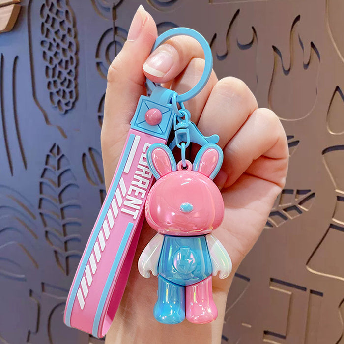 Wholesale Cute Cartoon Dopamine Lightning Rabbit Keychain JDC-KC-ZhongChi006