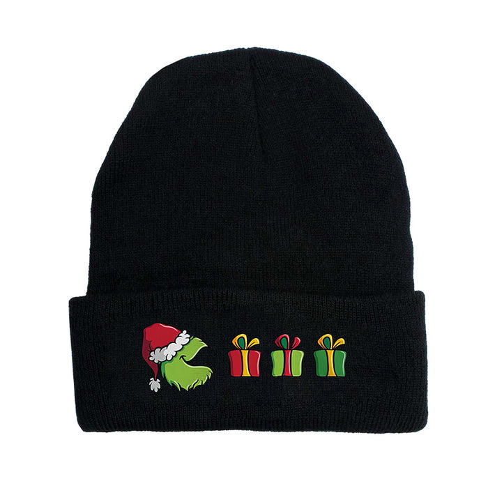 Wholesale Christmas Knitted Hat Green Hair Monster Wool Hat JDC-FH-JunC006