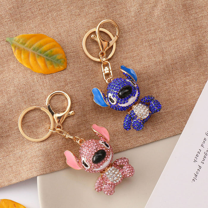 Wholesale Cartoon Diamond Alloy Keychain JDC-KC-ChaoK055