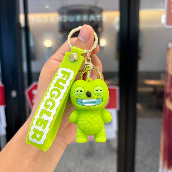 Wholesale Monster keychain cute toothy doll pendant