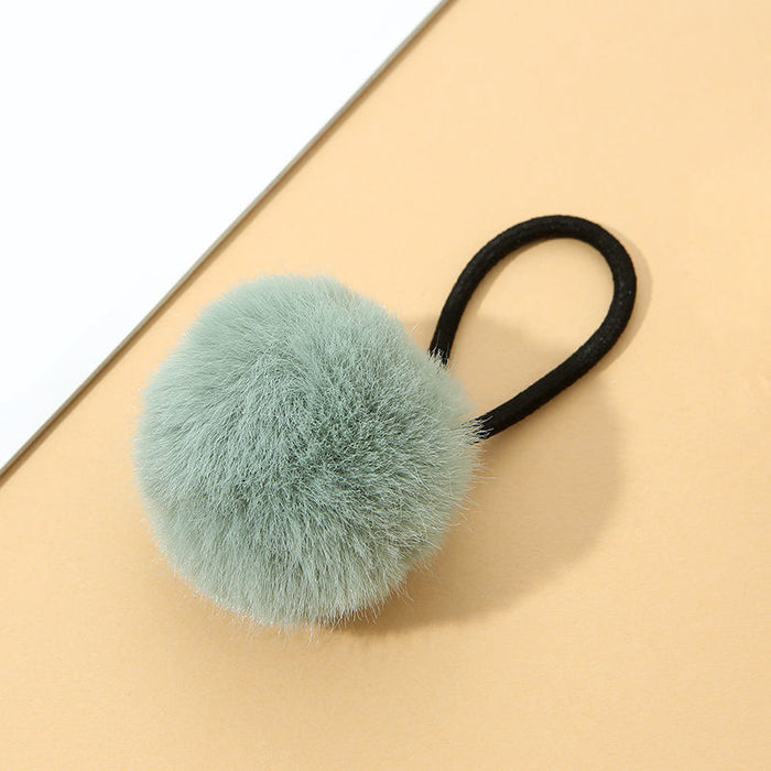 Wholesale cute color plush soft f Hair Scrunchies