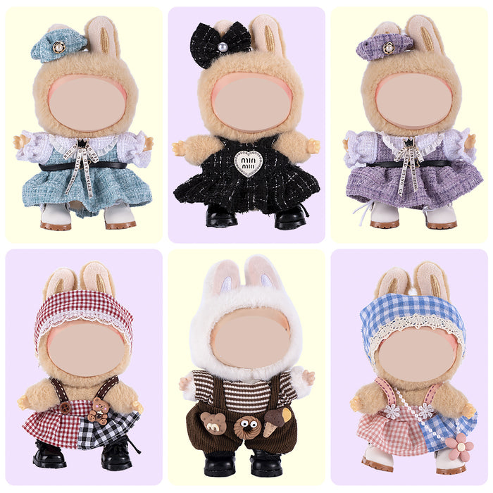 Wholesale Only Clothes Character Pattern Overalls Set doll clothes